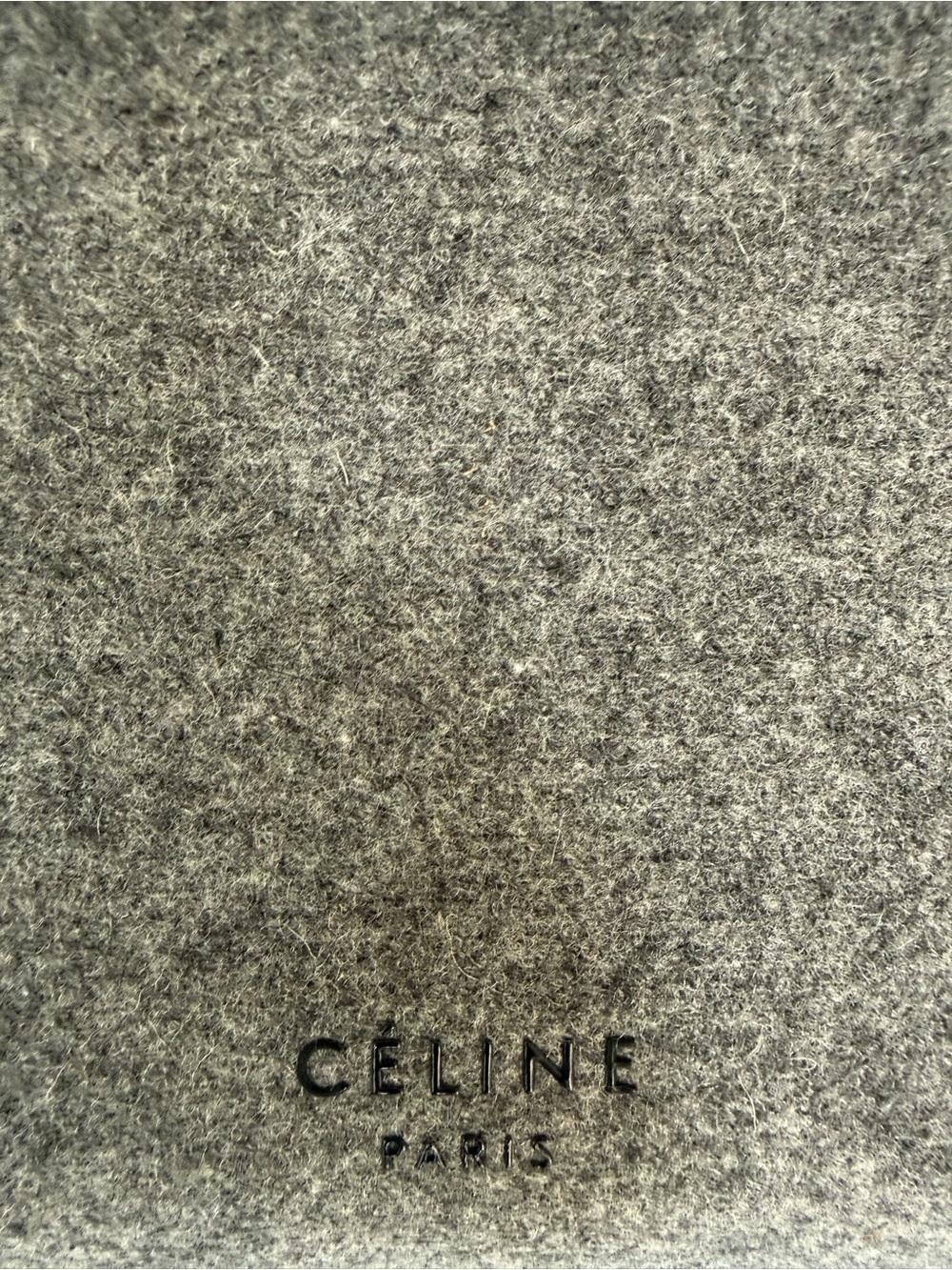 Céline Felt & Smooth Leather Gray and Black Belt Bag - Picture 3 of 8